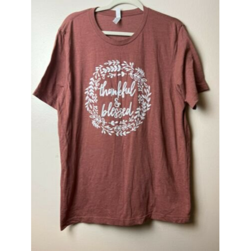 Bella + Canvas Blessed and Thankful Tshirt Super Soft TShirt Size XL